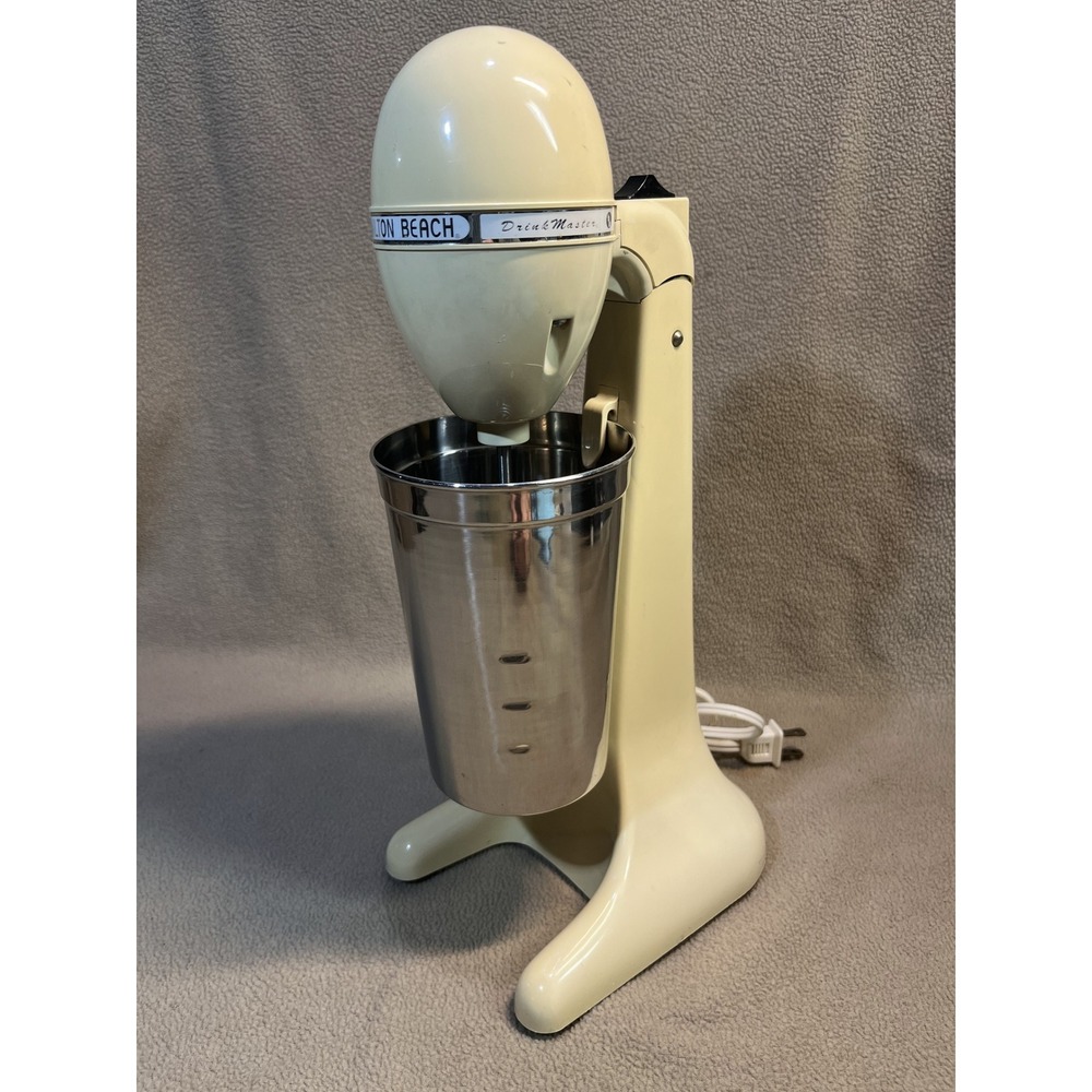 Hamilton Beach DrinkMaster‎ Classic Milkshake Maker Cream 2 Speed Mixer with Cup - Picture 2 of 9
